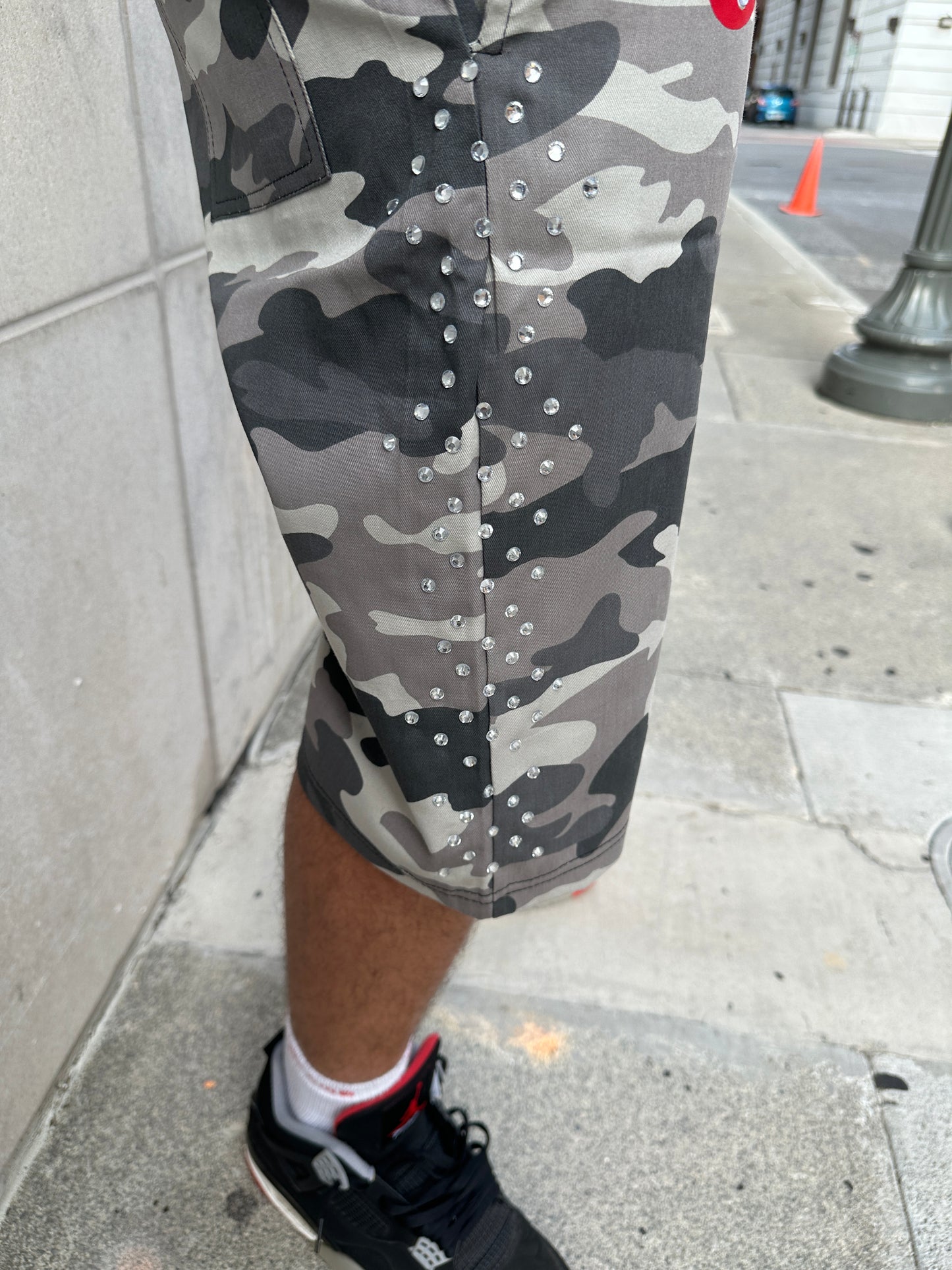 “RHINESTONE” JORTS