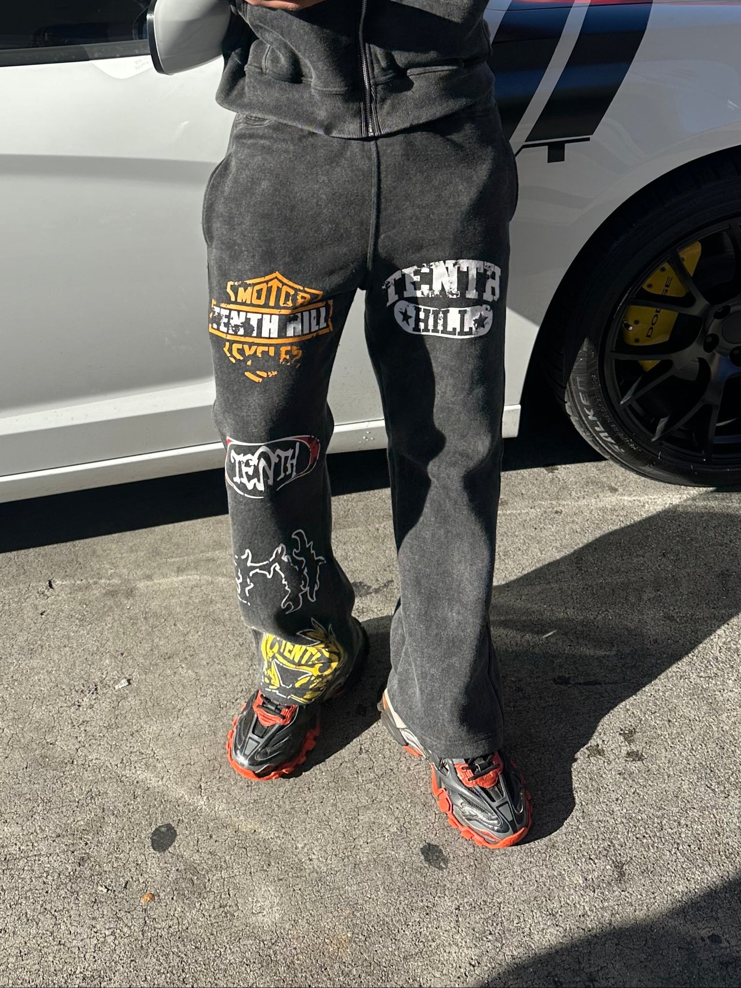 Acid Wash "Patchwork" Sweats