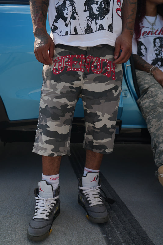 “RHINESTONE” JORTS